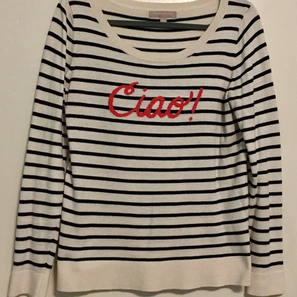 Cute ‘Ciao’ Banana Republic Sweater